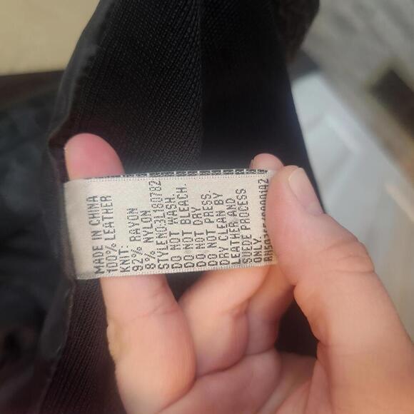 NYGARD Collection Black Leather Jacket Size Large (14-16) - Picture 4 of 9